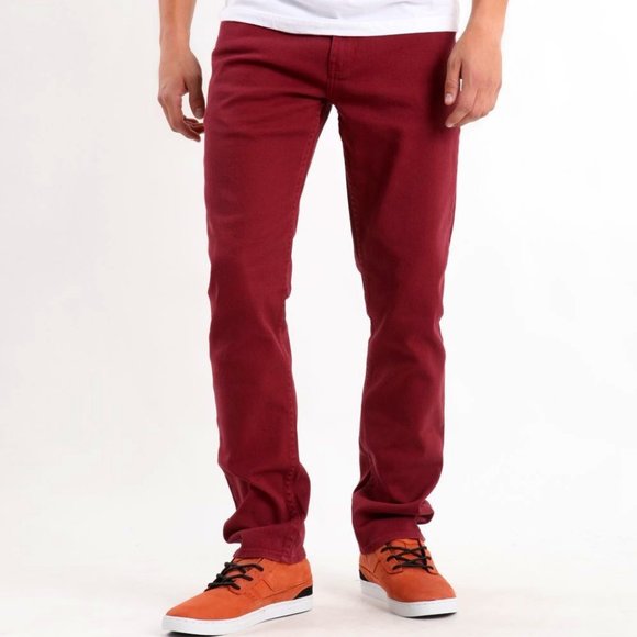 Bullhead Other - Bullhead PacSun Dillon Skinny Denim Jeans, 32x30, Red
